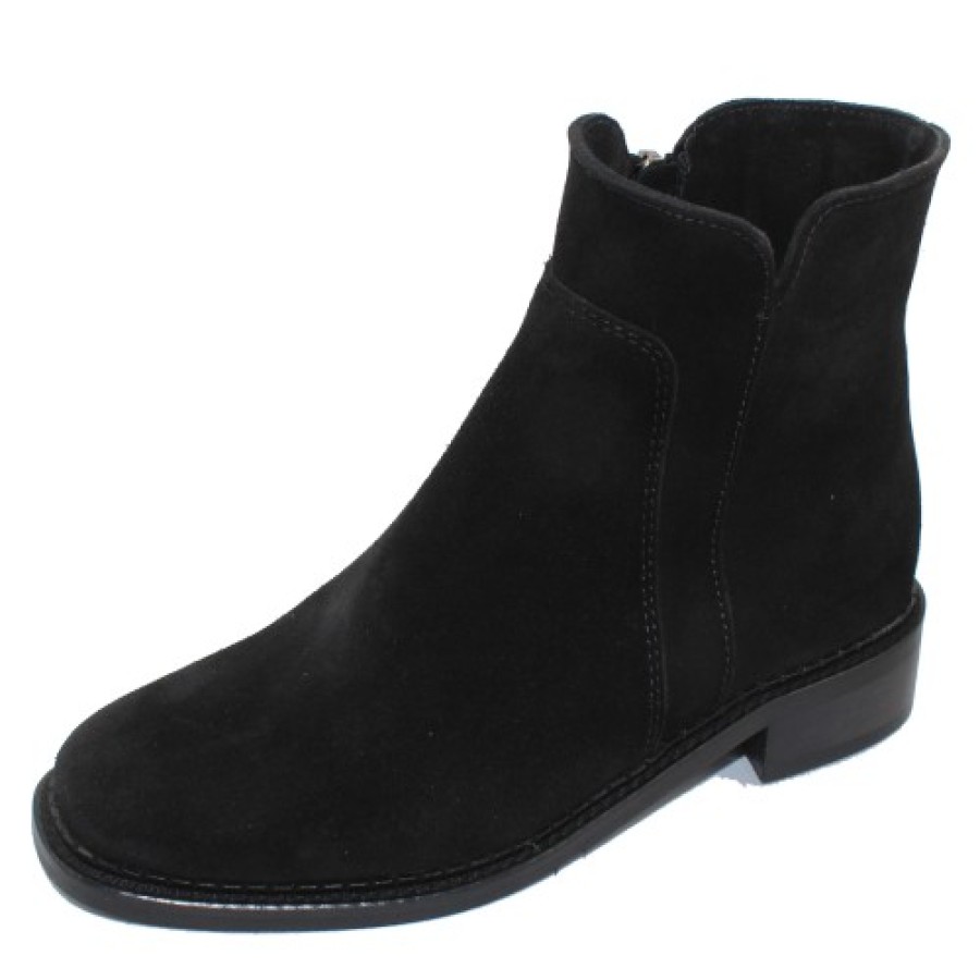 Women'S La Canadienne Heels | La Canadienne Women'S Sloane In Black Waterproof Suede/Shearling