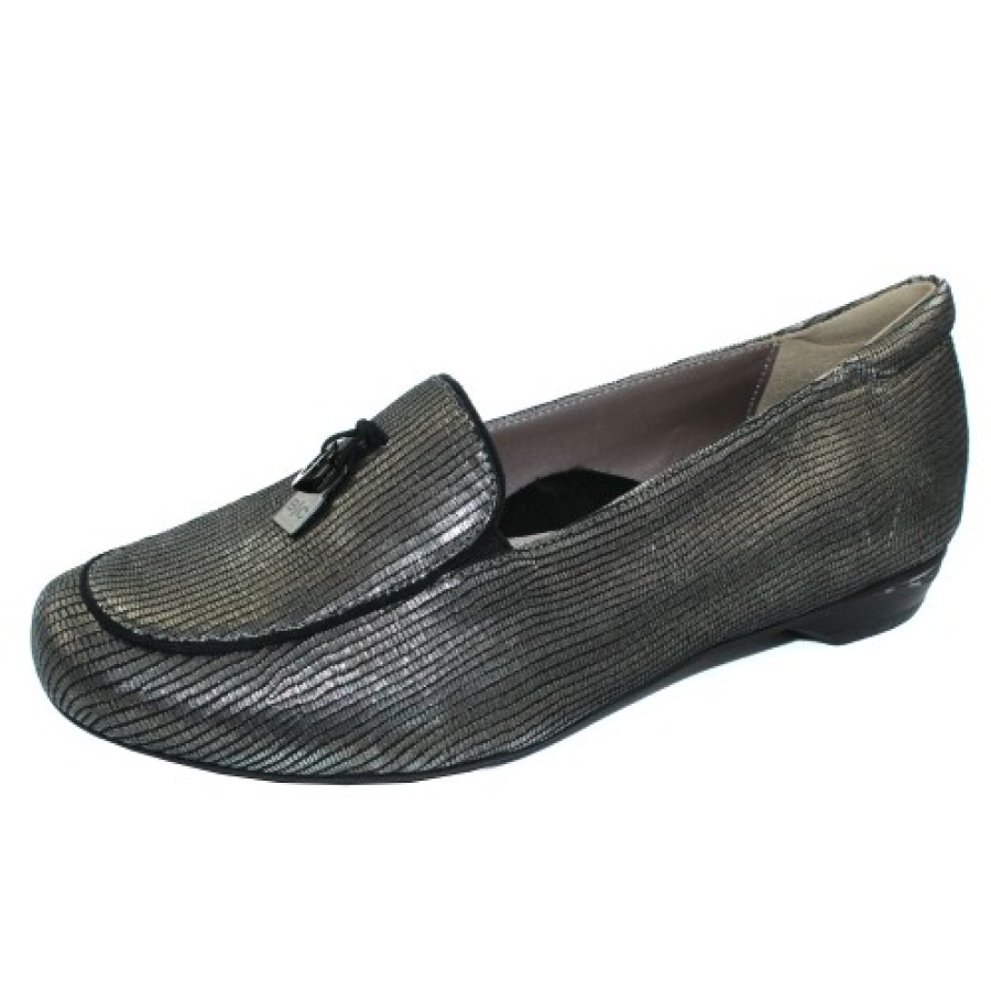 Women'S Bella Comforto Mocs | Bella Comforto Women'S Levia 20.03.03 In Pewter Grana Leather