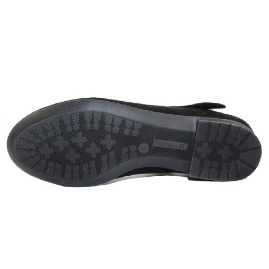 Women'S Ara Flats | Ara Women'S Sienna In Black Puntakid/Suede