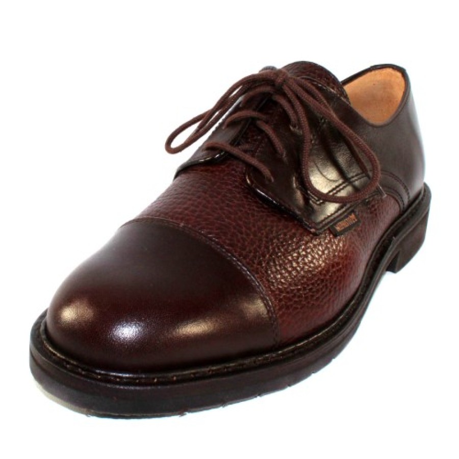 Men'S Mephisto Oxfords | Mephisto Men'S Melchior In Dark Brown Smooth/Grain Leather 9051/451N