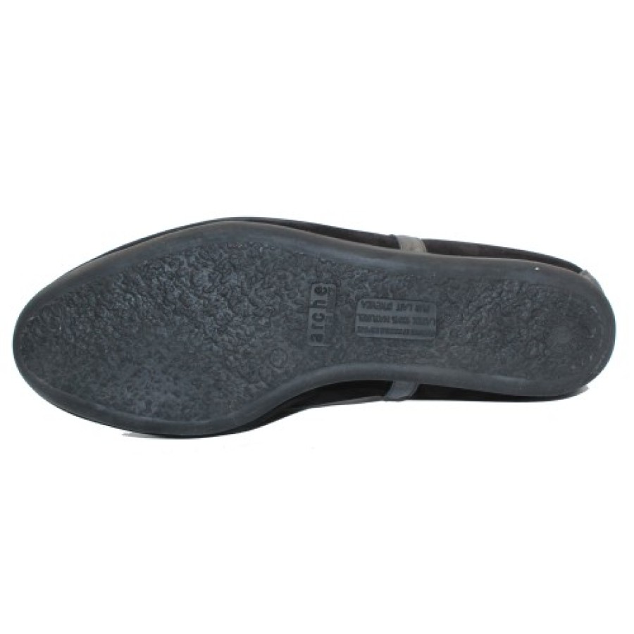 Women'S Arche Slip Ons | Arche Women'S Lamour In Noir Nubuck/Ornoir Hopi