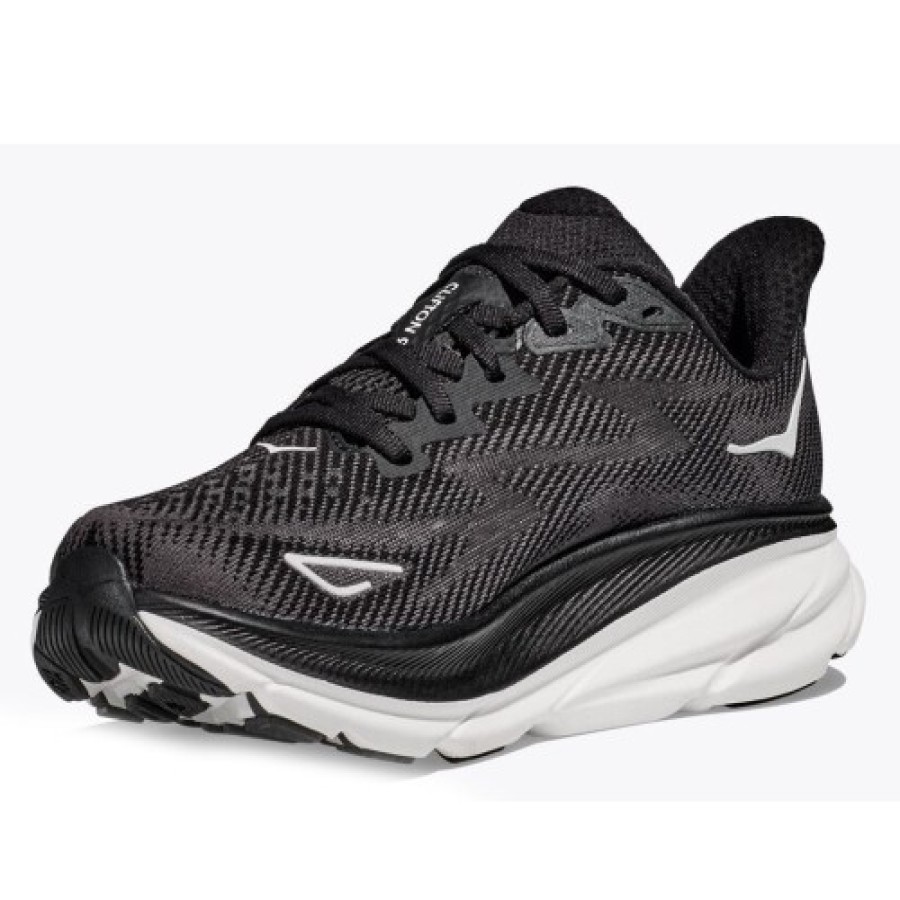 Men'S Hoka One One Running | Hoka One One Men'S Clifton 9 In Black/White