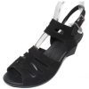 Women'S Arche Heels | Arche Women'S Enexis In Noir Nubuck - Black