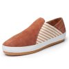 Women'S Yes Brand Shoes Wedges | Yes Brand Shoes Women'S Belle In Cognac Kid Suede/White Plonge Leather