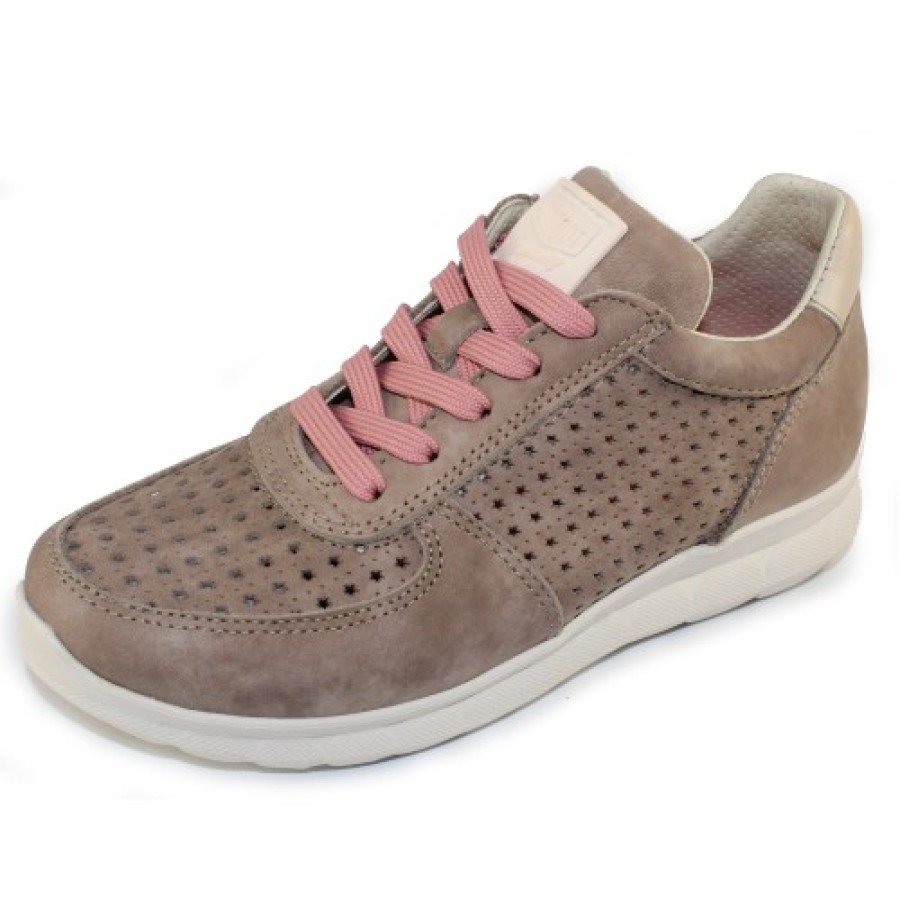 Women'S On Foot Lace Up | On Foot Women'S 40000 In Taupe Suede